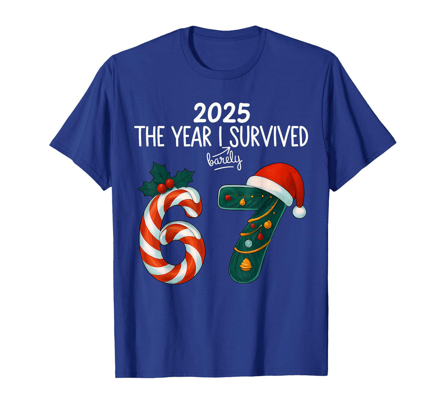 Bruh 67 Six Seven 6 7 Meme Christmas Funny Boy Girl Kids T-Shirt