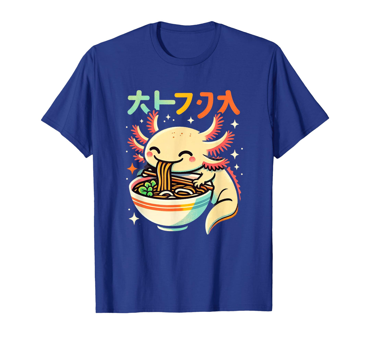 Axolotl Ramen Kawaii Neko Japanese Noodles Aesthetic T-Shirt