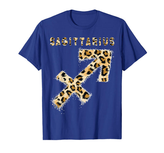 Sagittarius Leopard Zodiac Sign Astrology Horoscope Birthday T-Shirt