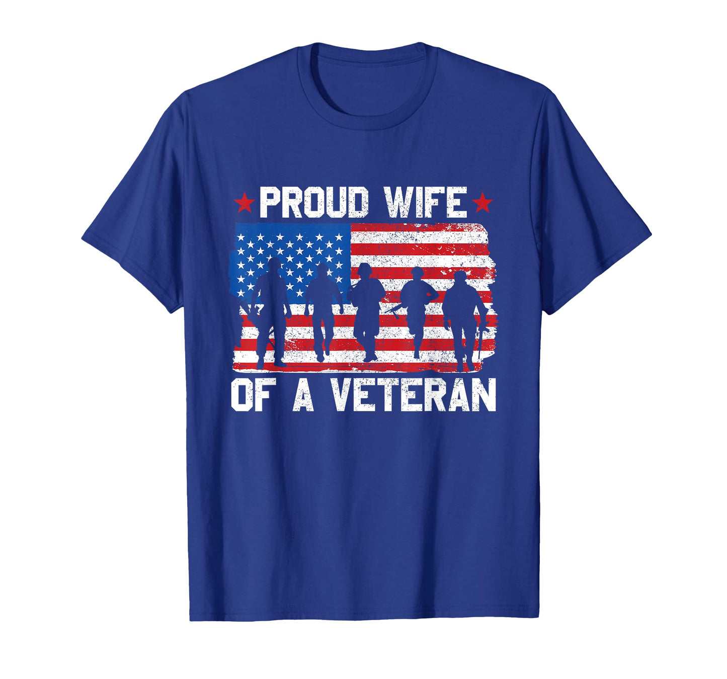 wife of veteran american memorial day us patriotic design T-Shirt