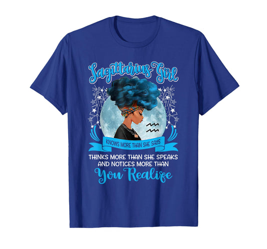 Sagittarius Girl Zodiac Birthday November December Bday Gift T-Shirt