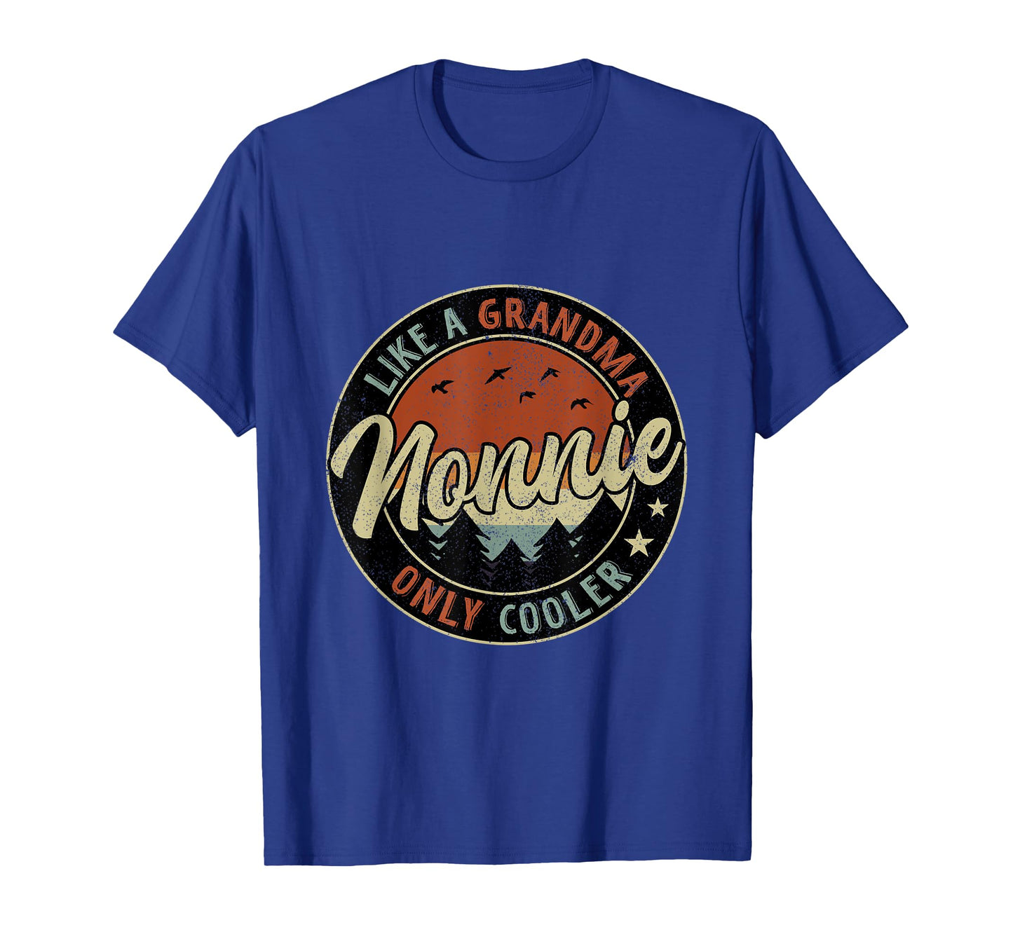 Nonnie Like A Grandma Only Cooler Retro Mother's Day T-Shirt