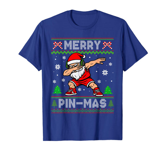 Wrestling Ugly Christmas Dabbing Santa Wrestler Men Boy Kids T-Shirt
