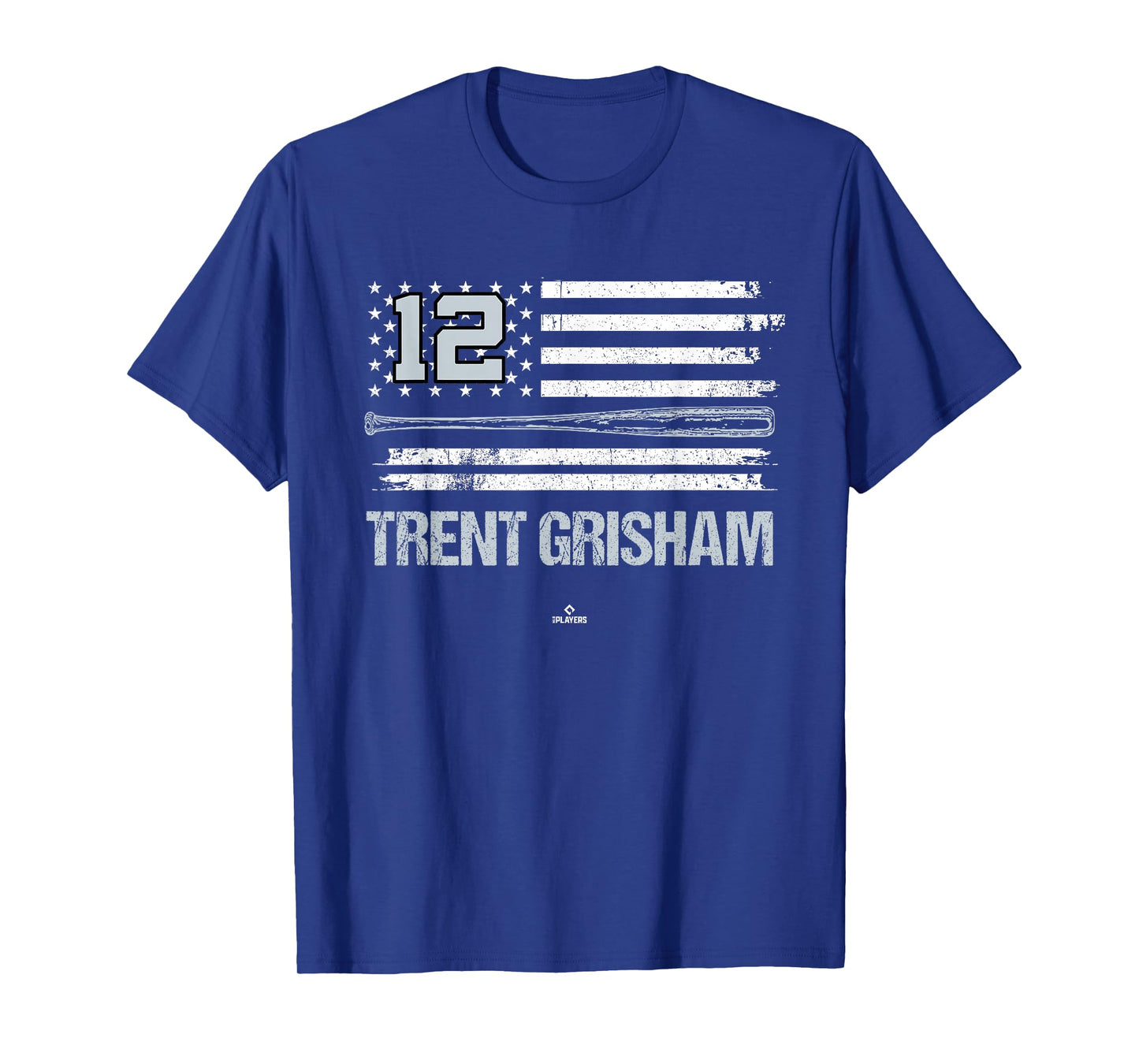 USA Flag Bat Trent Grisham New York Baseball MLBPA T-Shirt