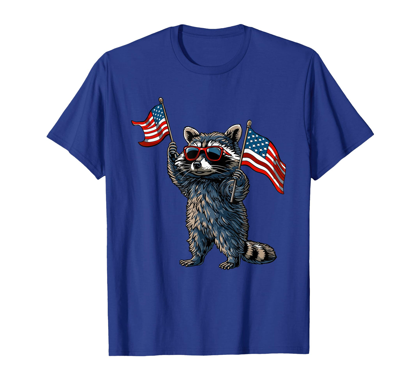 Raccoon Patriotic 4th Of July USA American Flag T-Shirt