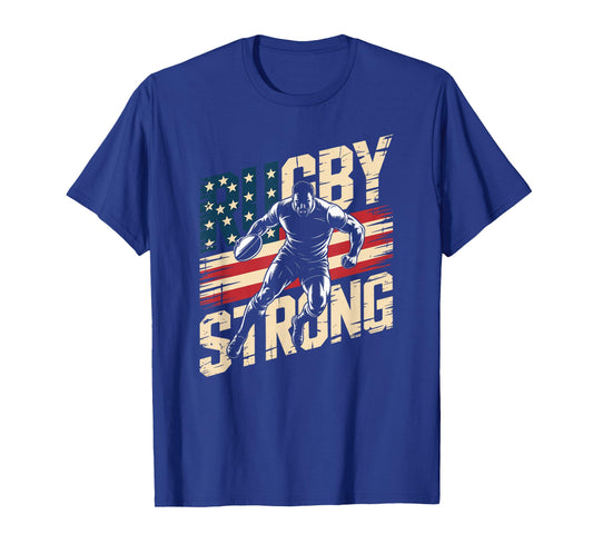 American Rugby Player USA Flag Man Playing Rugby In The US T-Shirt