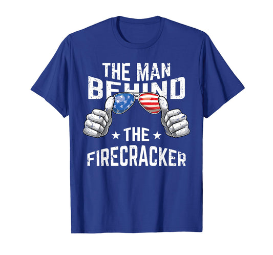 4th of July Pregnancy Shirt The Man Behind The Firecracker T-Shirt