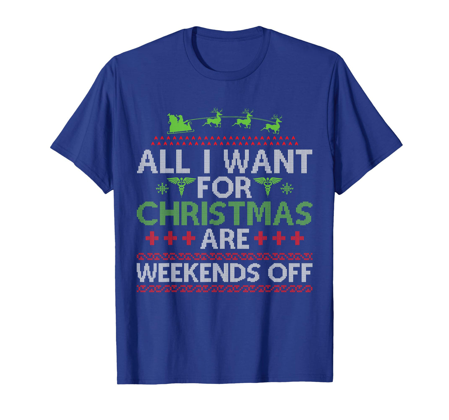 Christmas Santa Nurse Ugly Christmas Sweater T-Shirt