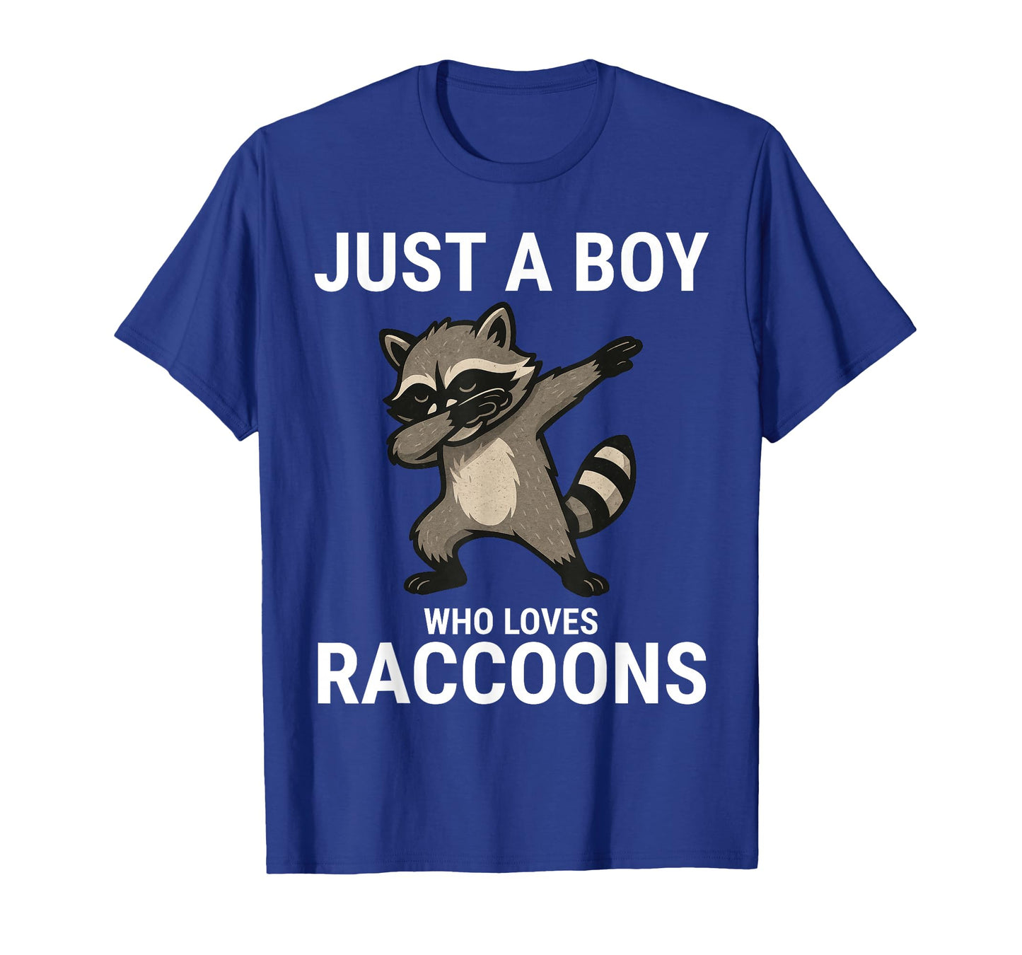 Just A Boy Who Loves Raccoons Cute Raccoon Dabbing T-Shirt