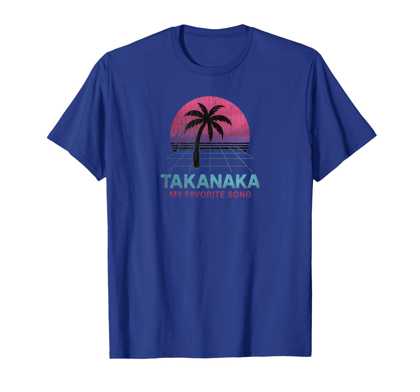 Vintage Takanaka Retro Sunset Design Palm My Favorite Song T-Shirt