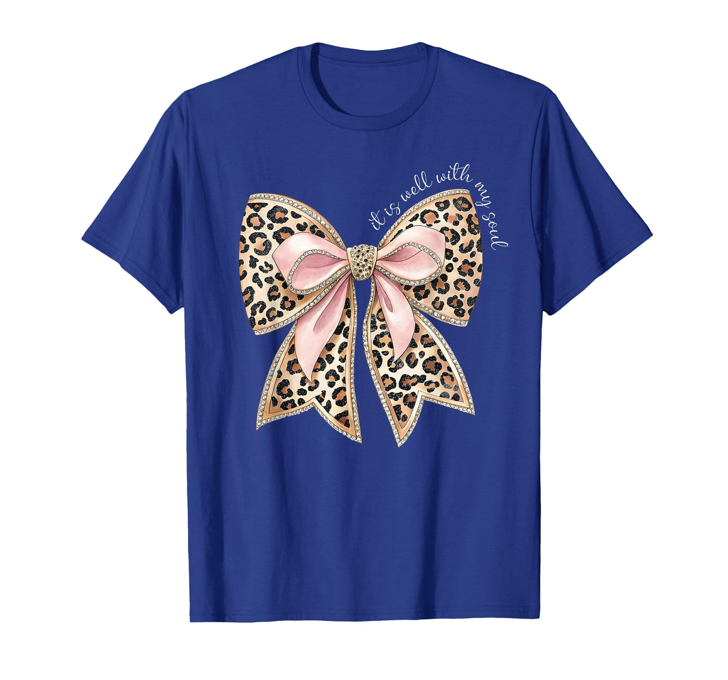 It is Well with My Soul Inspired Faith Bible Bow Christian T-Shirt