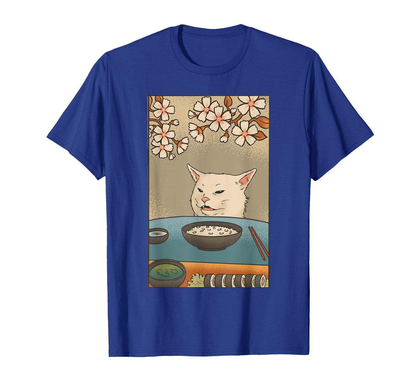 Japanese Style Women Yelling At Cat Meme T-Shirt