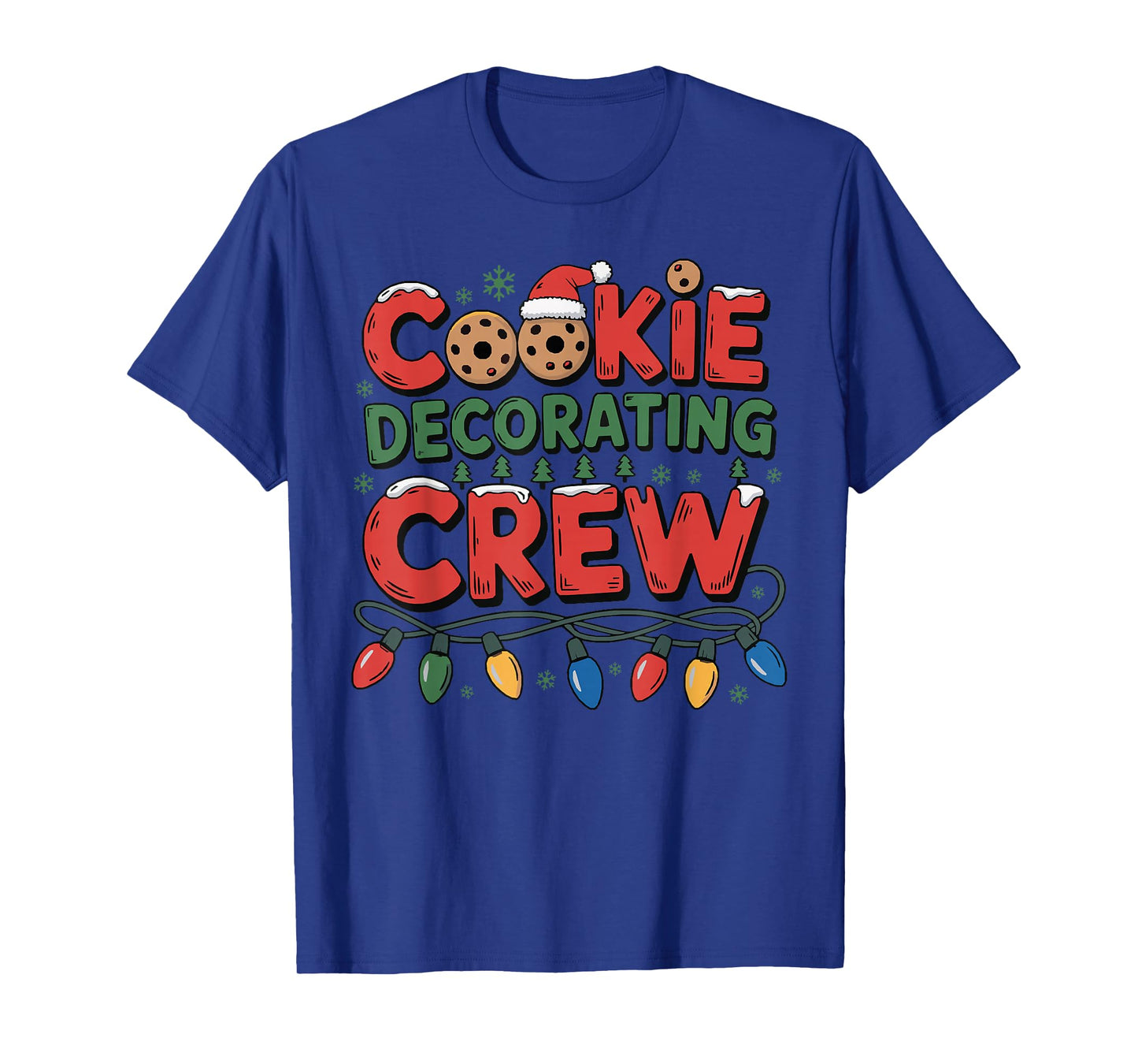 Cookie Decorating Crew Christmas Baking Baker Santa Hat T-Shirt