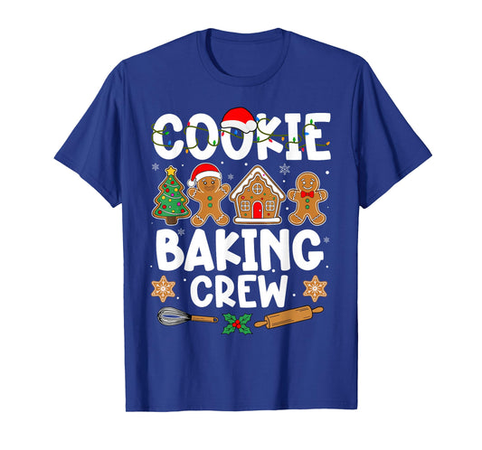 Cookie Baking Crew for Women Kids Men Boy Family Christmas T-Shirt
