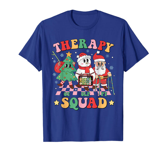 Christmas Therapy Squad SLP OT PT Occupational Therapy Team T-Shirt