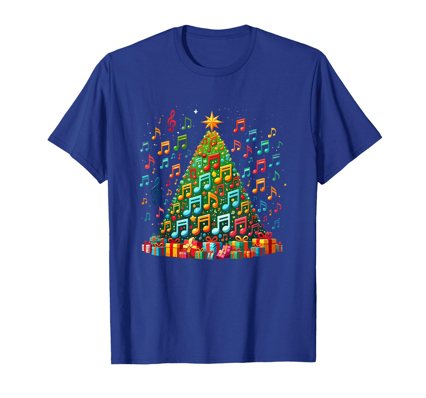 Christmas Tree Musical Note Music Teacher Musician T-Shirt