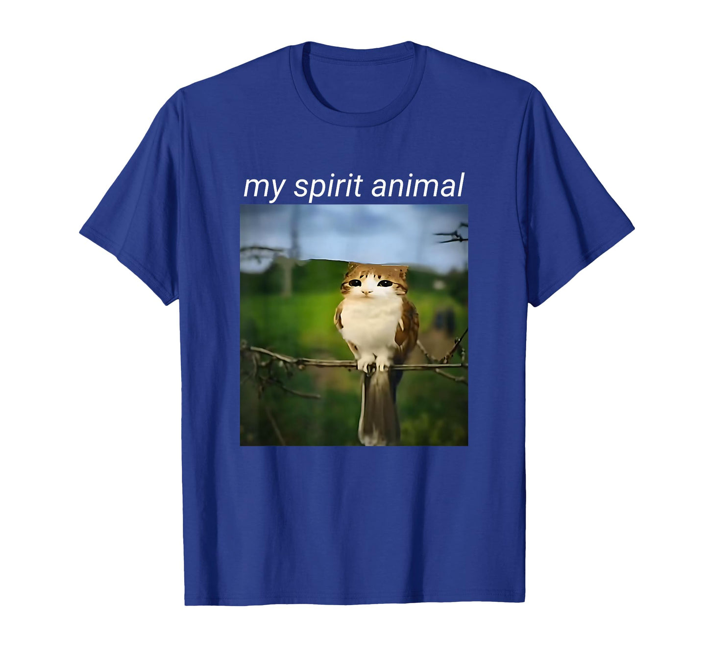 My Spirit Animal Funny meowl Meme, cat owl Meme brainrot T-Shirt