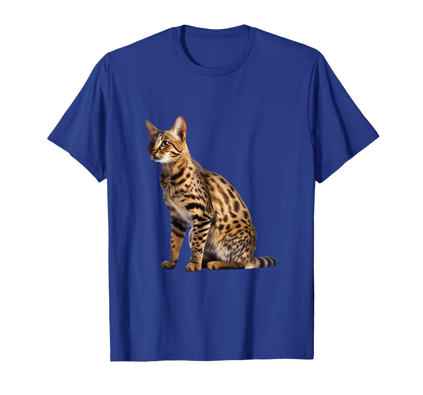 Savannah Cat Portrait T-Shirt for Men Women Girls Kids