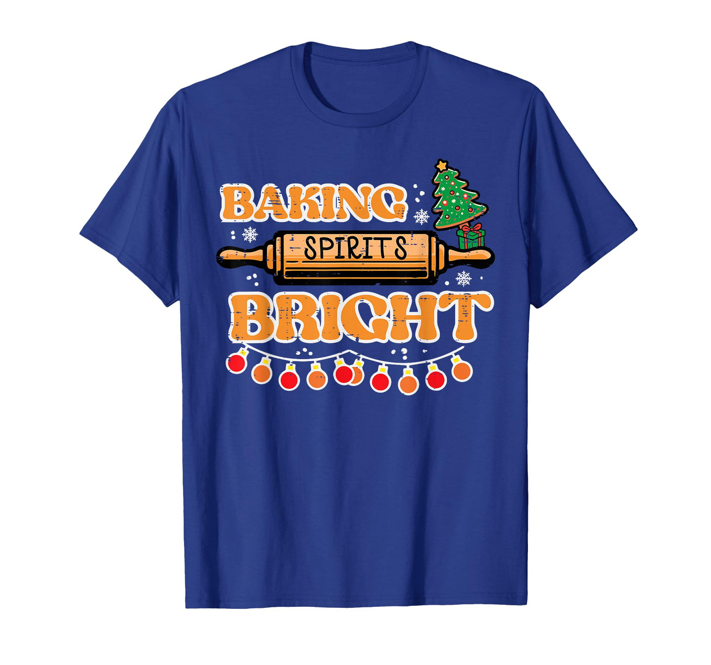 Christmas Baking Spirits Bright Xmas Baker Women Kids Men T-Shirt