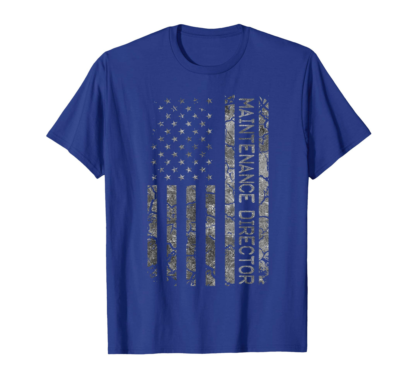 Funny Job Title Worker American Flag Maintenance Director Women Men T-Shirt