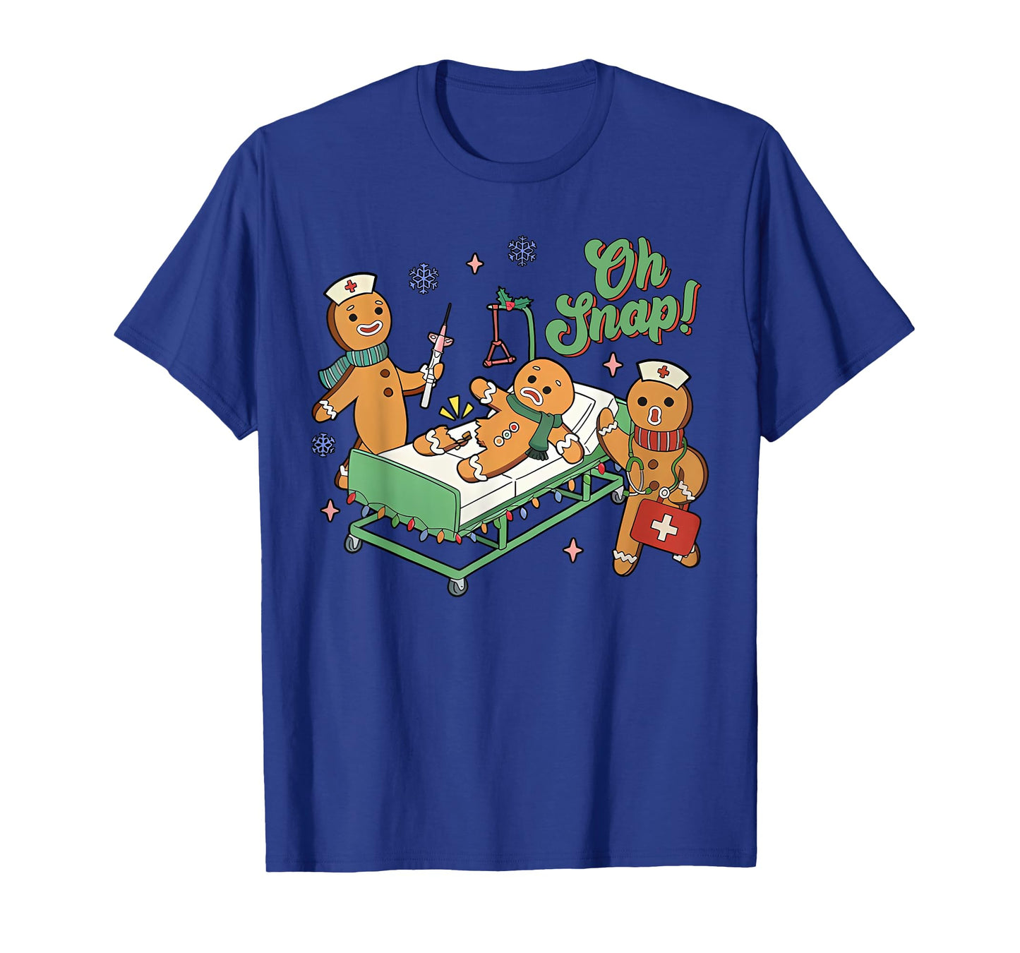 Christmas Nurse Oh Snap Gingerbreads Bone Snap Nurse Team T-Shirt