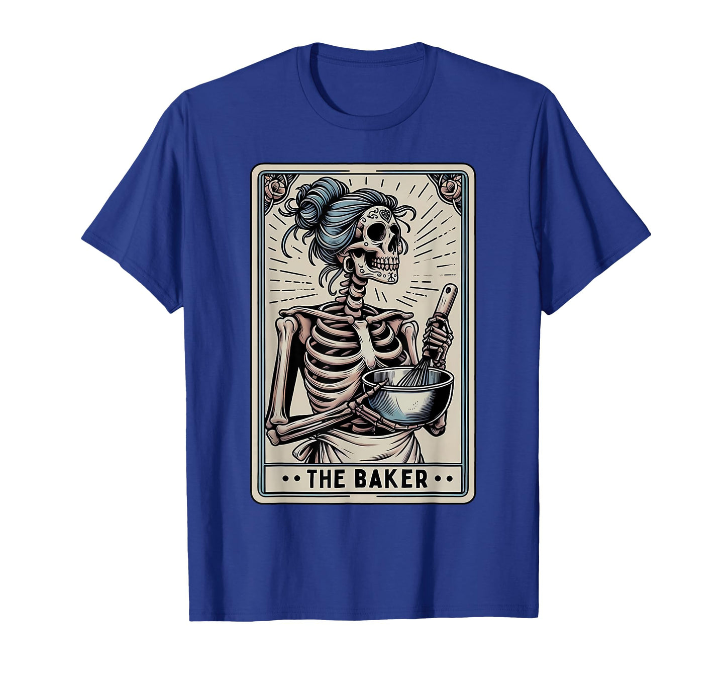Baker Tarot Card Skeleton Baking Homemaker Mothers Day T-Shirt