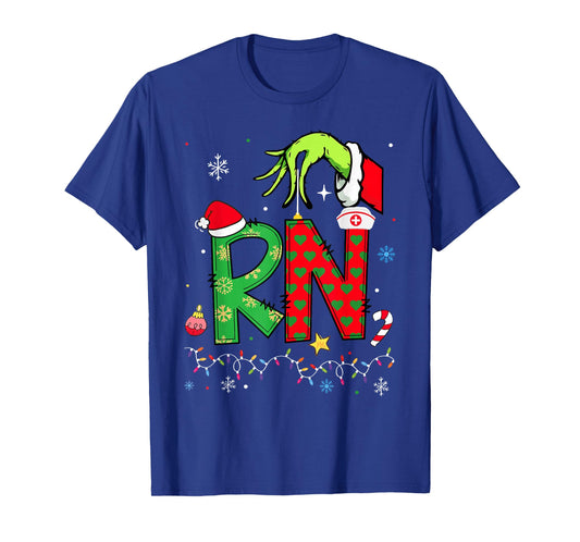 Christmas RN Registered Nurse Holiday Healthcare Xmas Santa T-Shirt