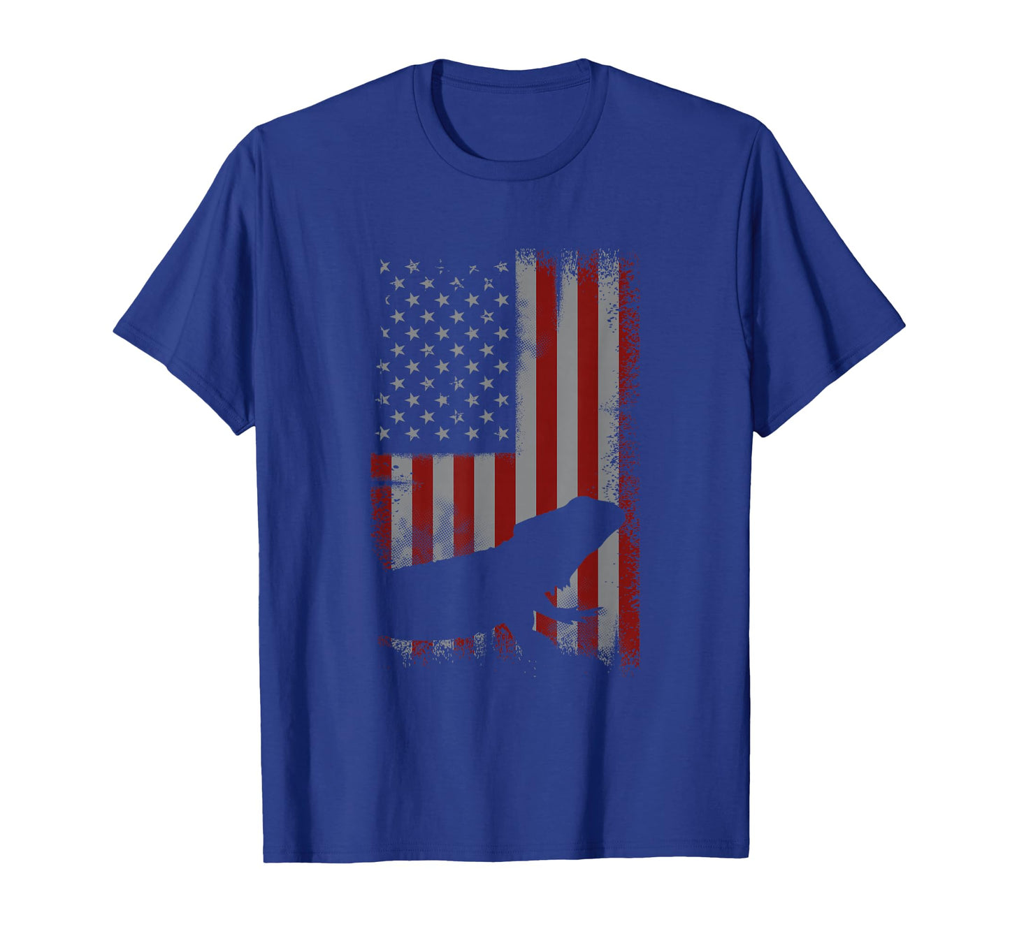 Retro American Flag Bearded Dragon Dad Lizard Lover Gift T-Shirt