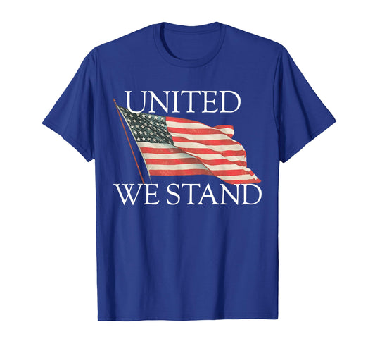 United We Stand American Flag Tee Patriotic USA FLAG T-shirt T-Shirt