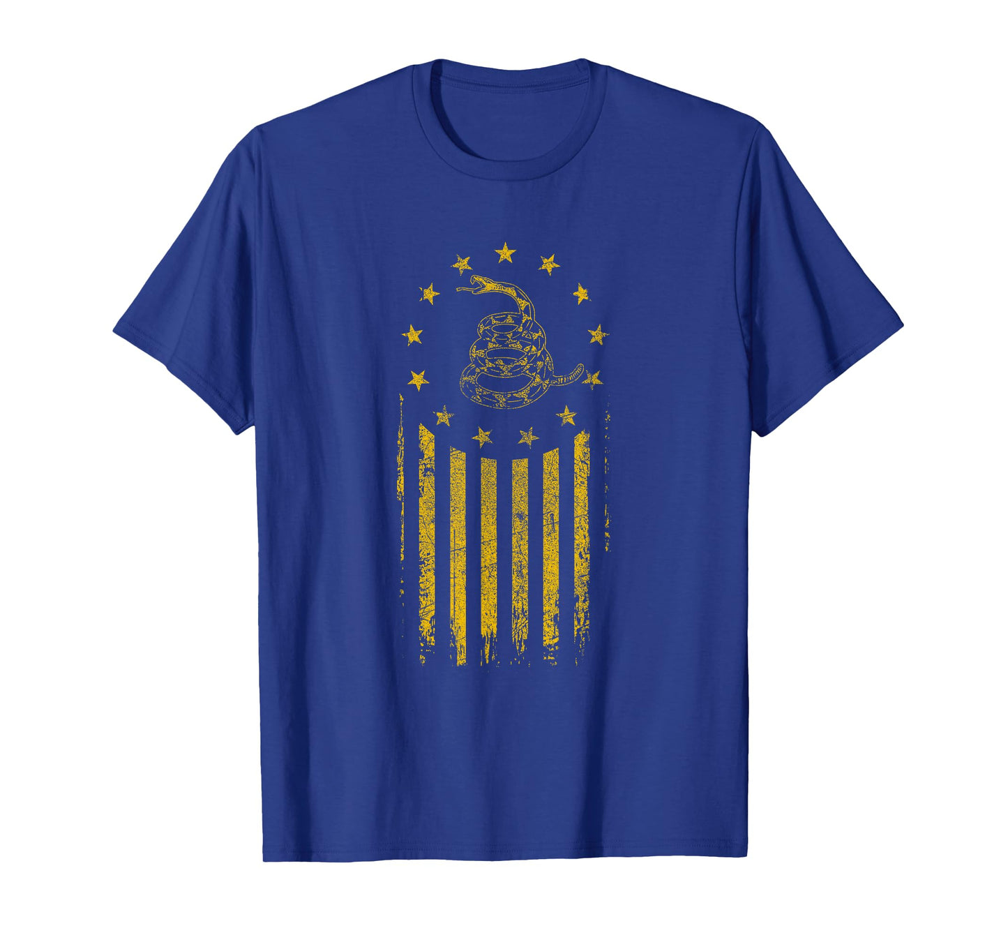Gadsden Flag Snake - Betsy Ross Flag, 13 Colonies Vintage T-Shirt