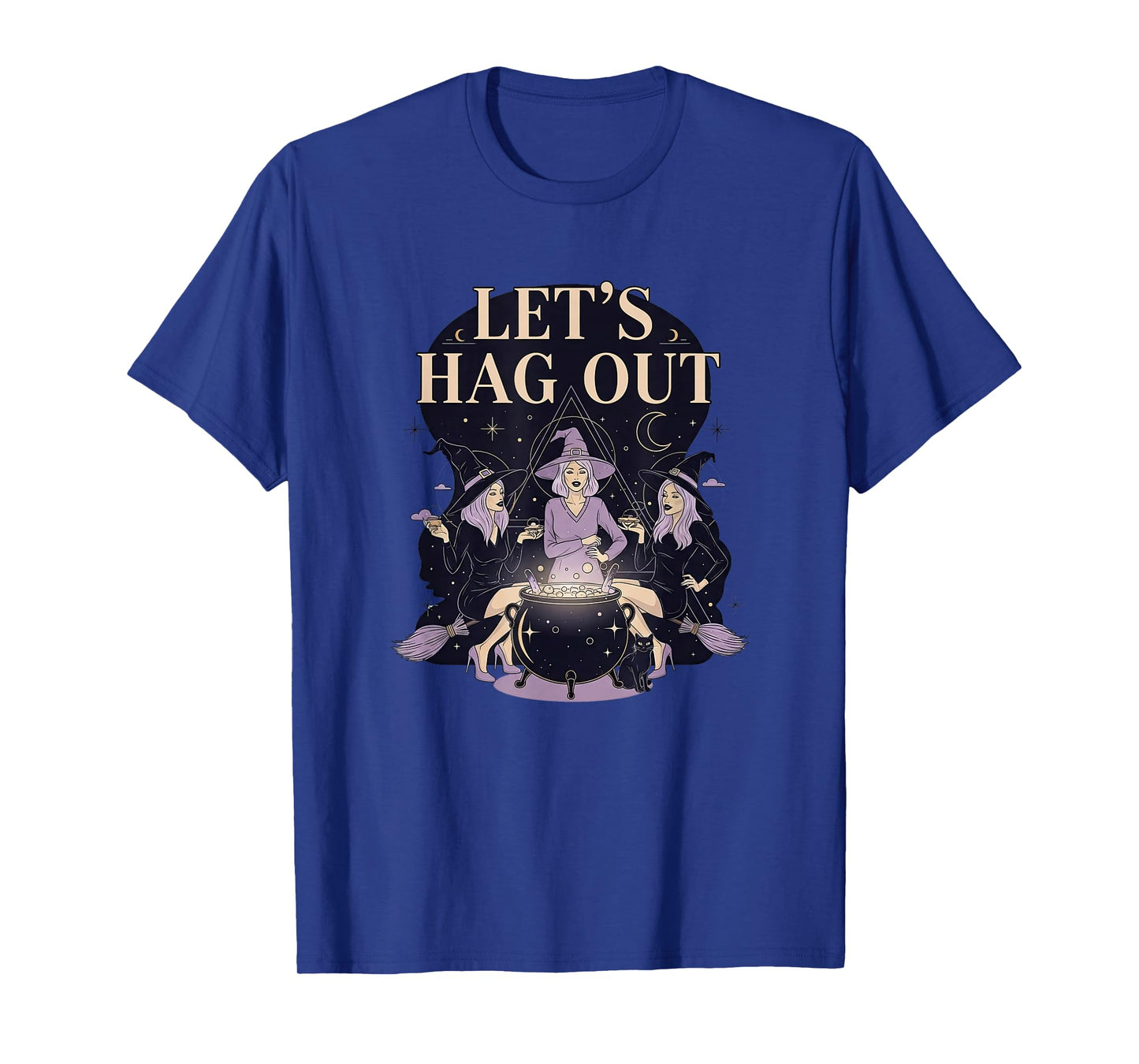 Lets Hag Out Funny Witch Coven Drink Halloween T-Shirt