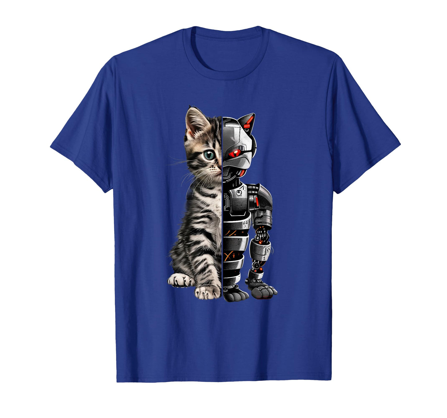 Funny Cat Robot Animal Lover Cyborg Cat Robot Cat T-Shirt
