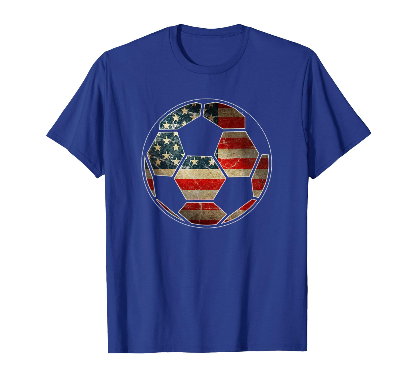 American Flag on Soccer Ball - Soccer Ball Flag T-Shirt