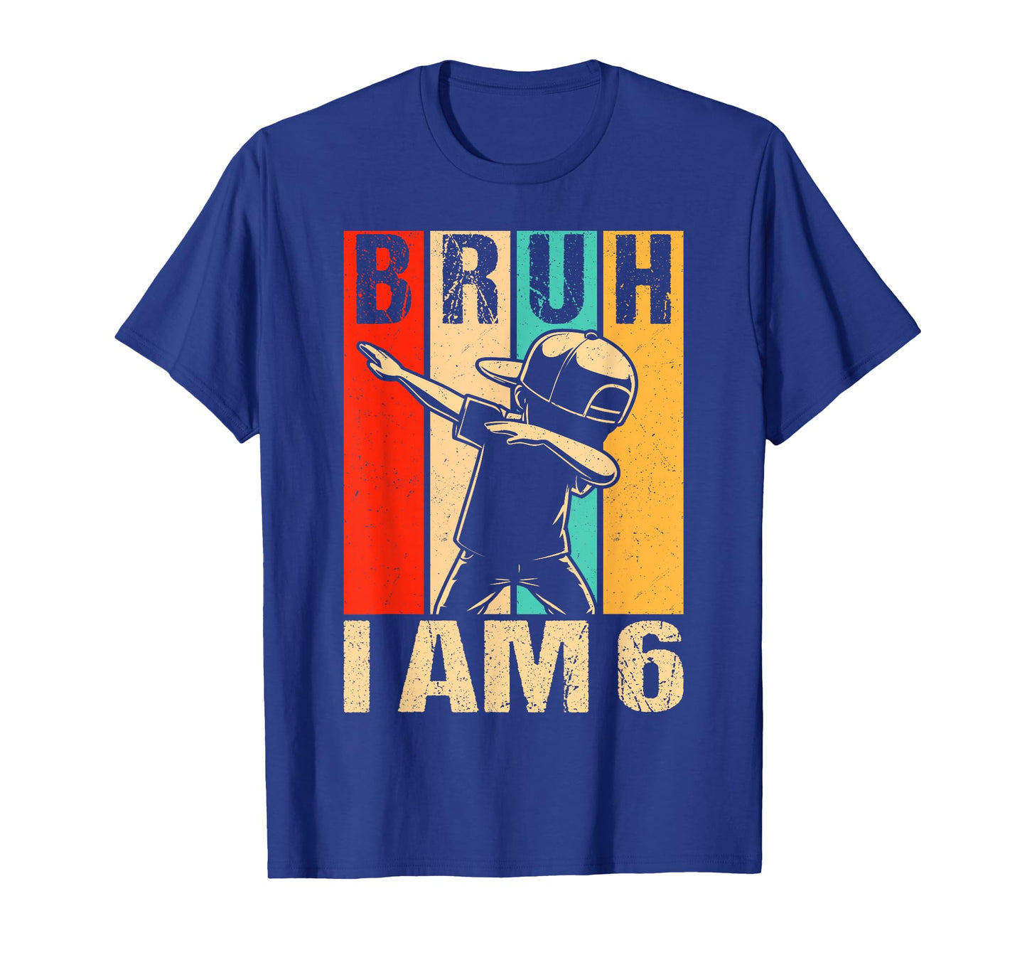 6 Year Old Birthday Dabbing Boy Bruh It's My 6th Birthday T-Shirt