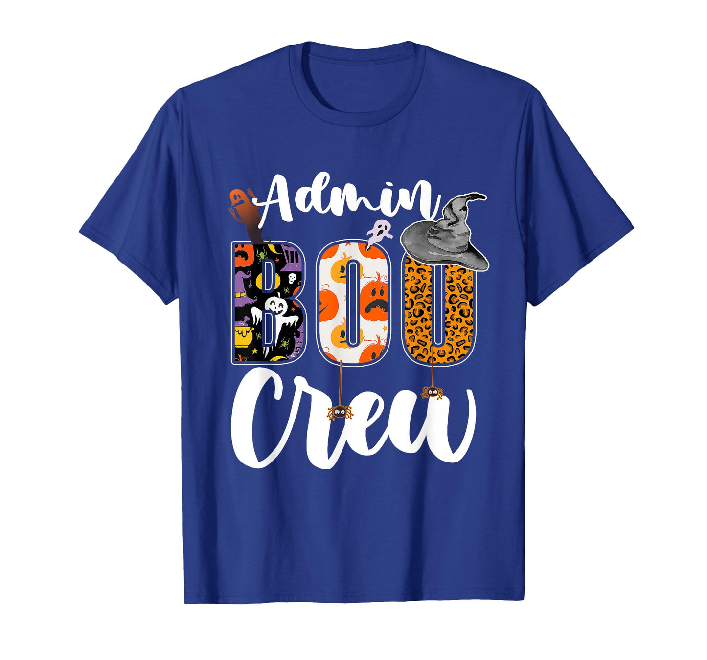 Admin Boo Crew Halloween Matching Administrator Funny T-Shirt