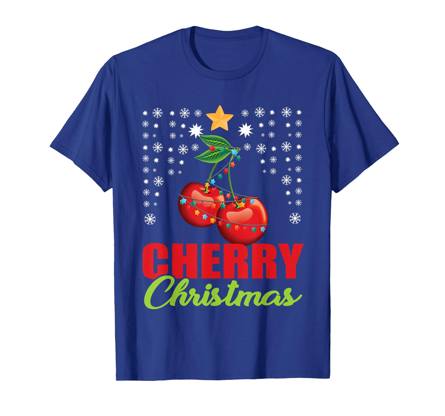 Great Cherrie Gifts Funny Fruit Lover Gift Unisex-Adults, Kids Black Modern Classic Crew Neck T-Shirt Christmas Cherry T-Shirt Small