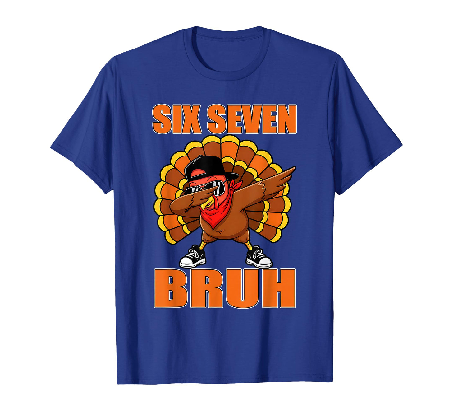 Six Seven 67 Turkey Dabbing 6 7 Thanksgiving Men Boys Kids T-Shirt