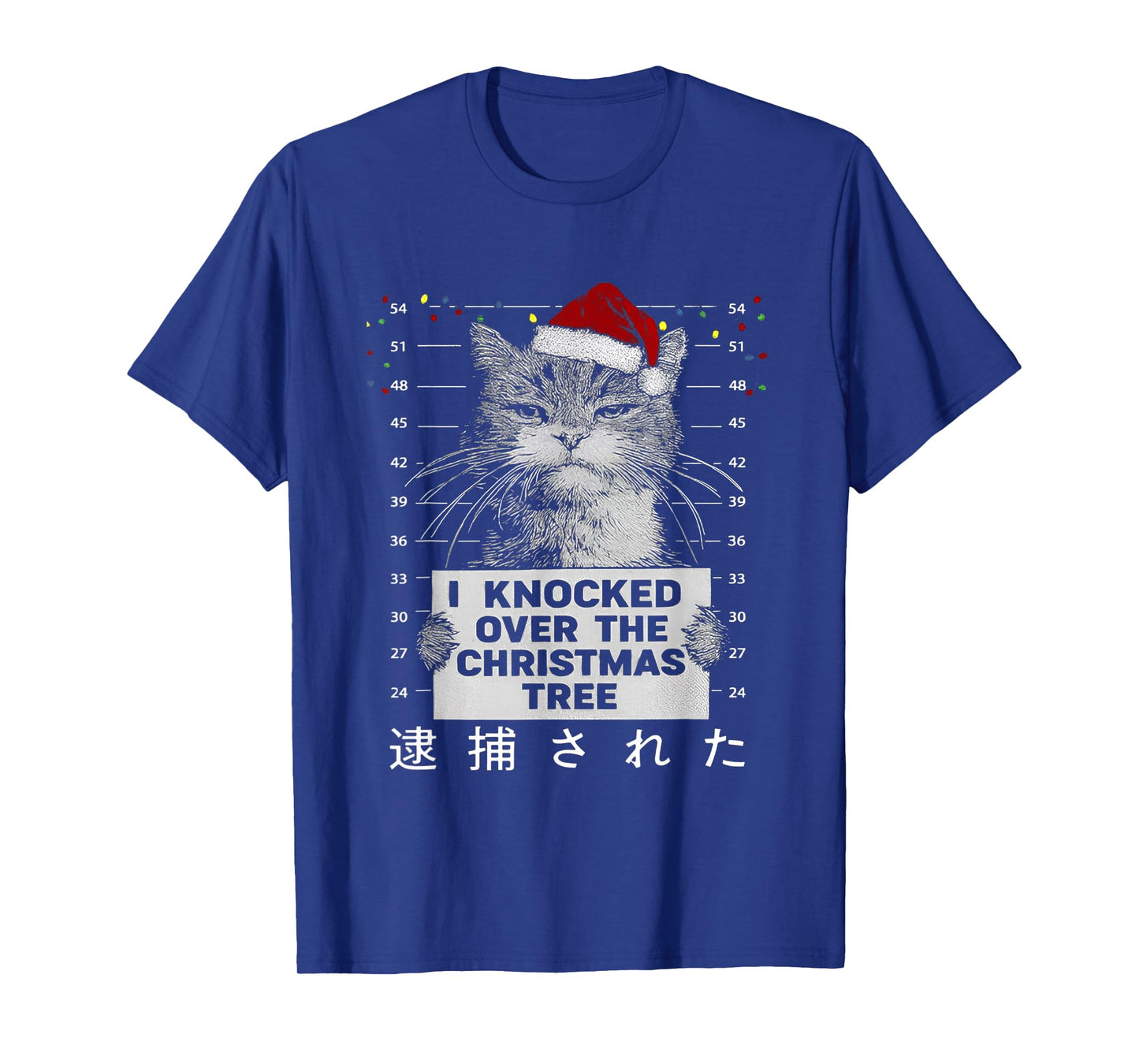 Funny Christmas Cat I Knocked Over The Christmas Tree T-Shirt