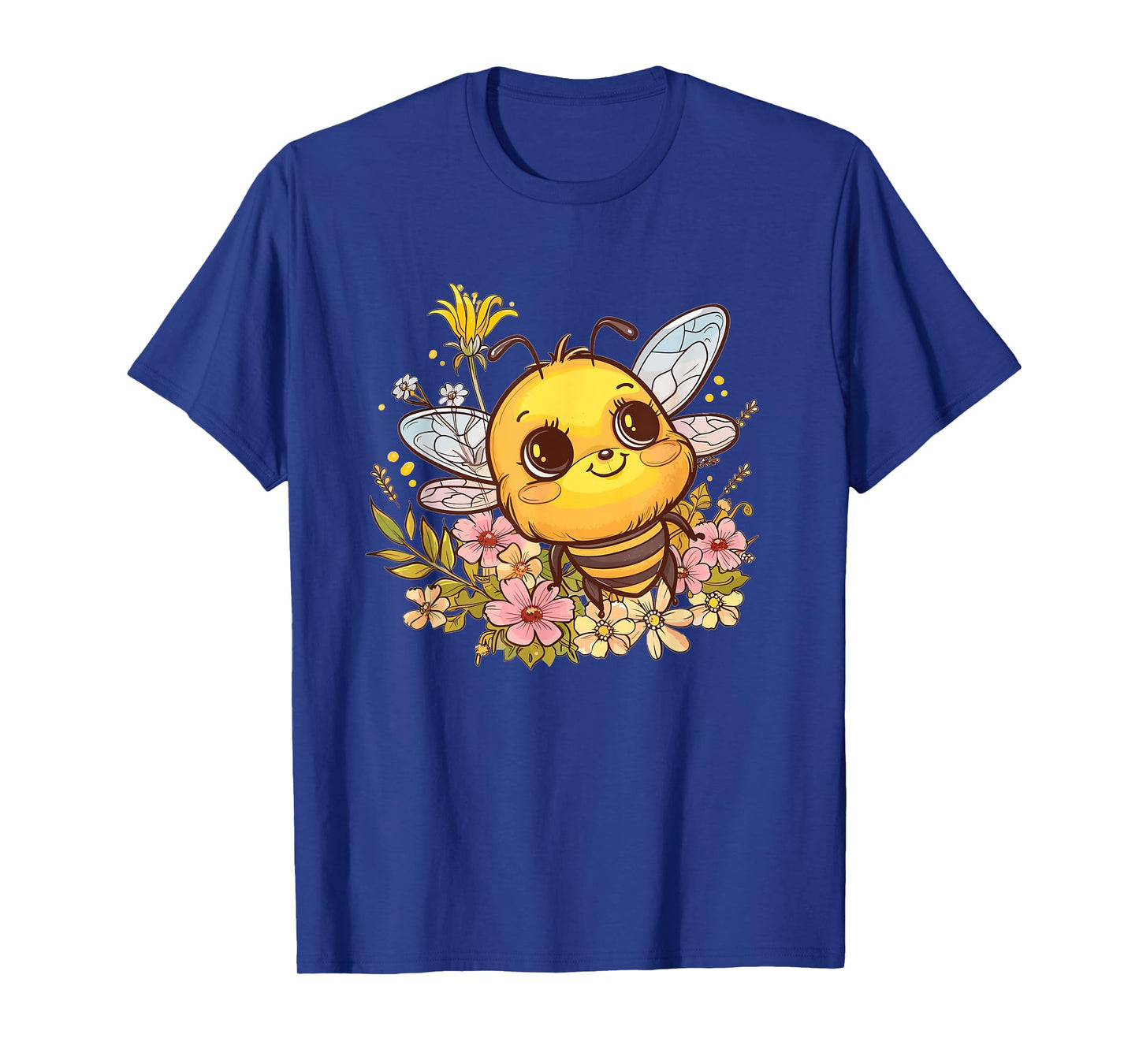 Cute Bee with Flowers I Kids Bee T-Shirt