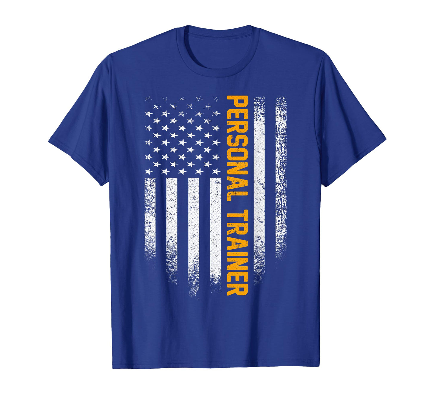 Vintage USA Personal Trainer American Flag Patriotic Funny T-Shirt