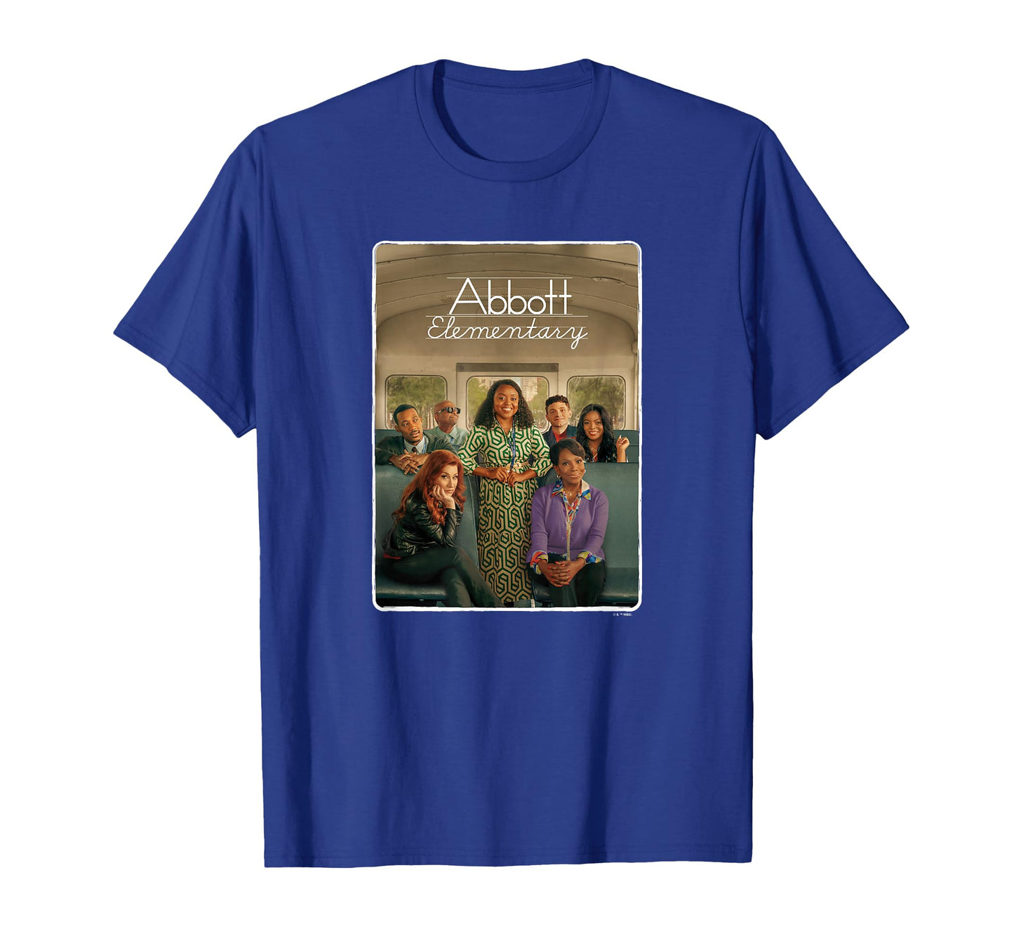 Abbott Elementary Teachers On The Bus Portrait & Logo T-Shirt