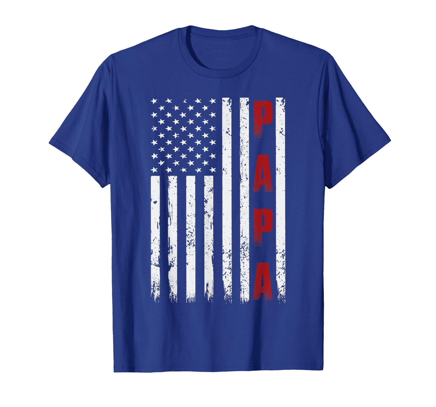 Proud Papa Flag Funny Fathers Day 2026 from Grandchildren T-Shirt