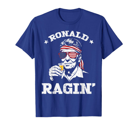 4th of July Ronald Ragin Funny July Fourth Party Men Women T-Shirt