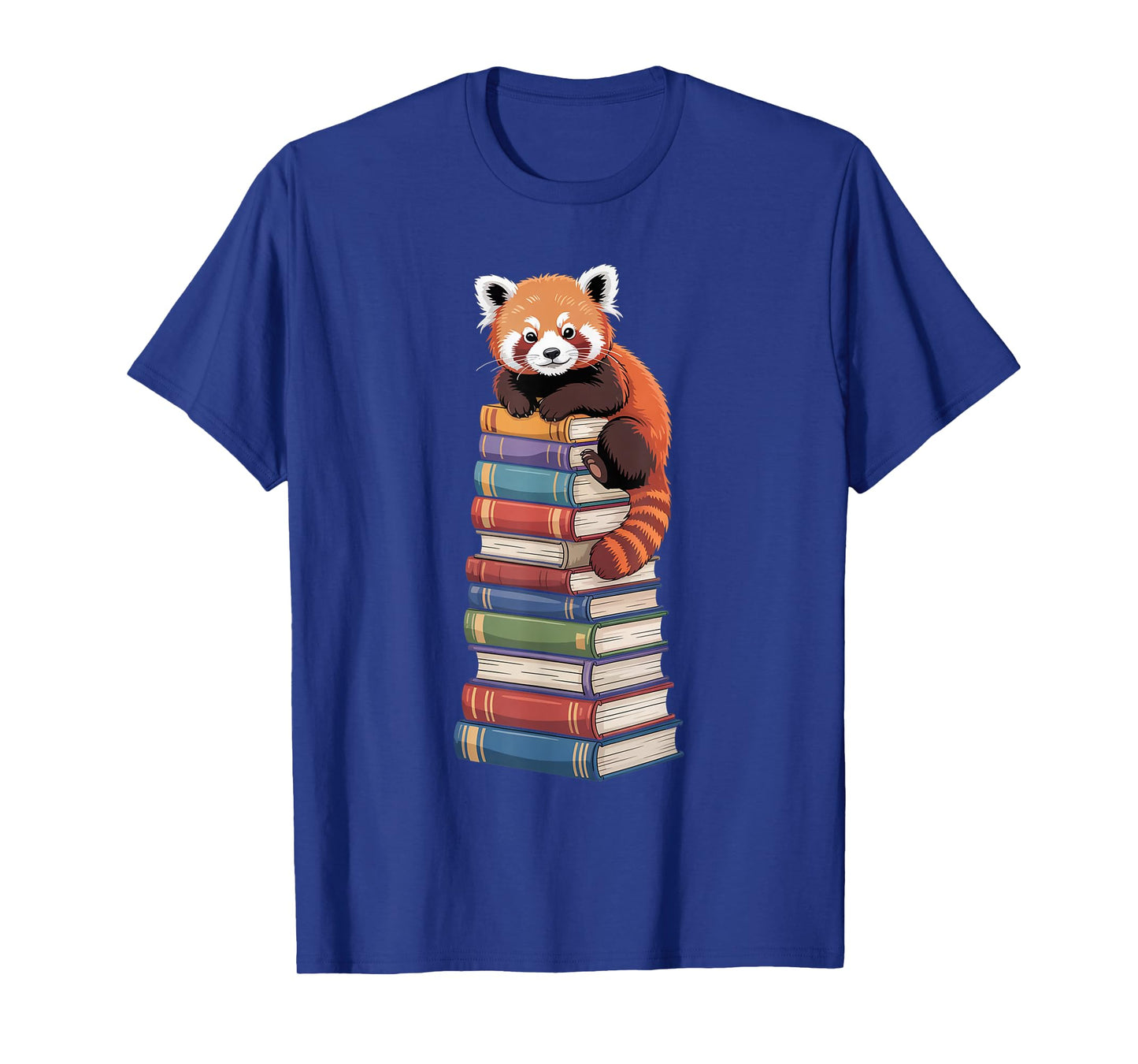 Red Panda Book Lover Reading Bookworm Cute Boys Girls Kids T-Shirt