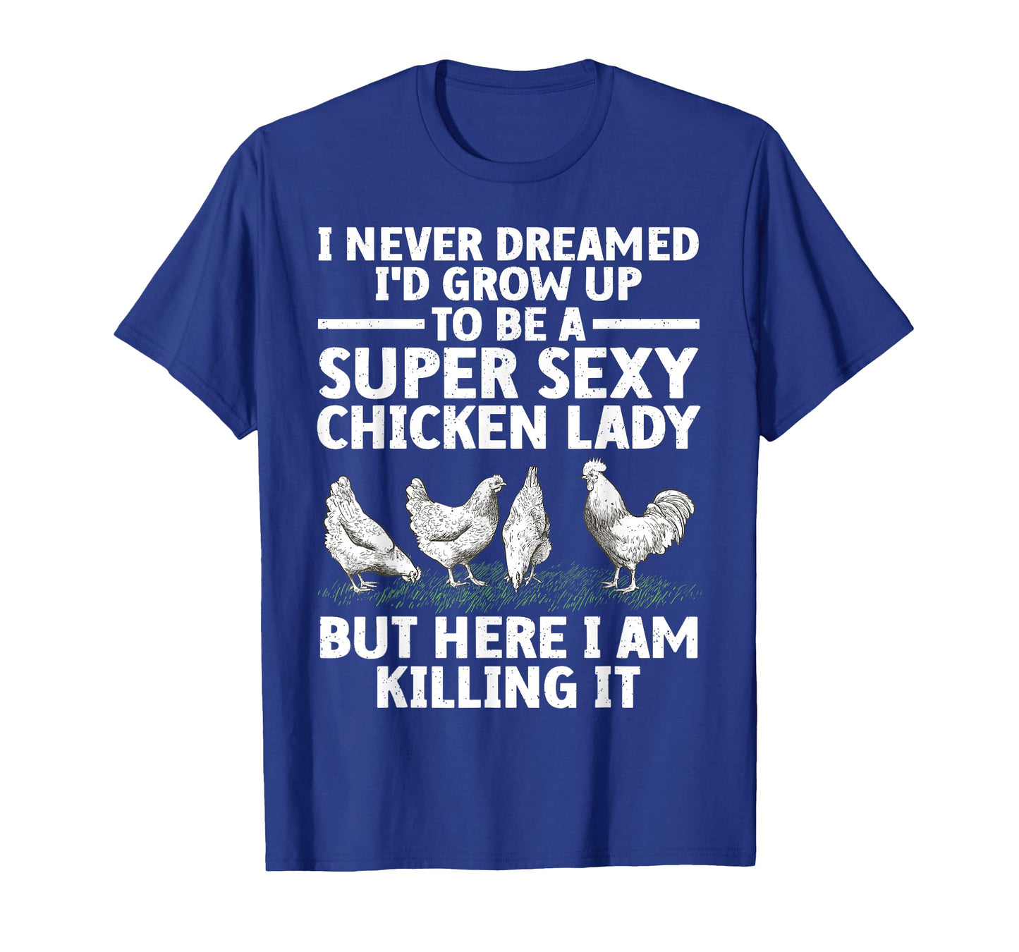 Cool Chicken Lady Art For Women Mom Hen Flock Chicken Farmer T-Shirt