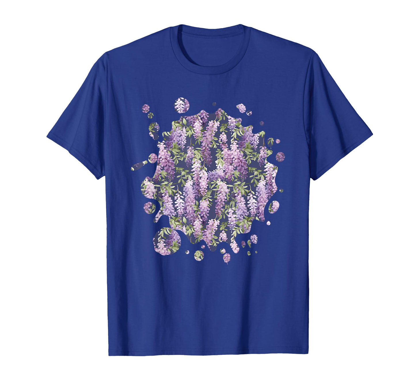 Cute Wisteria Inspired Flower Plant Lover Gardener women T-Shirt