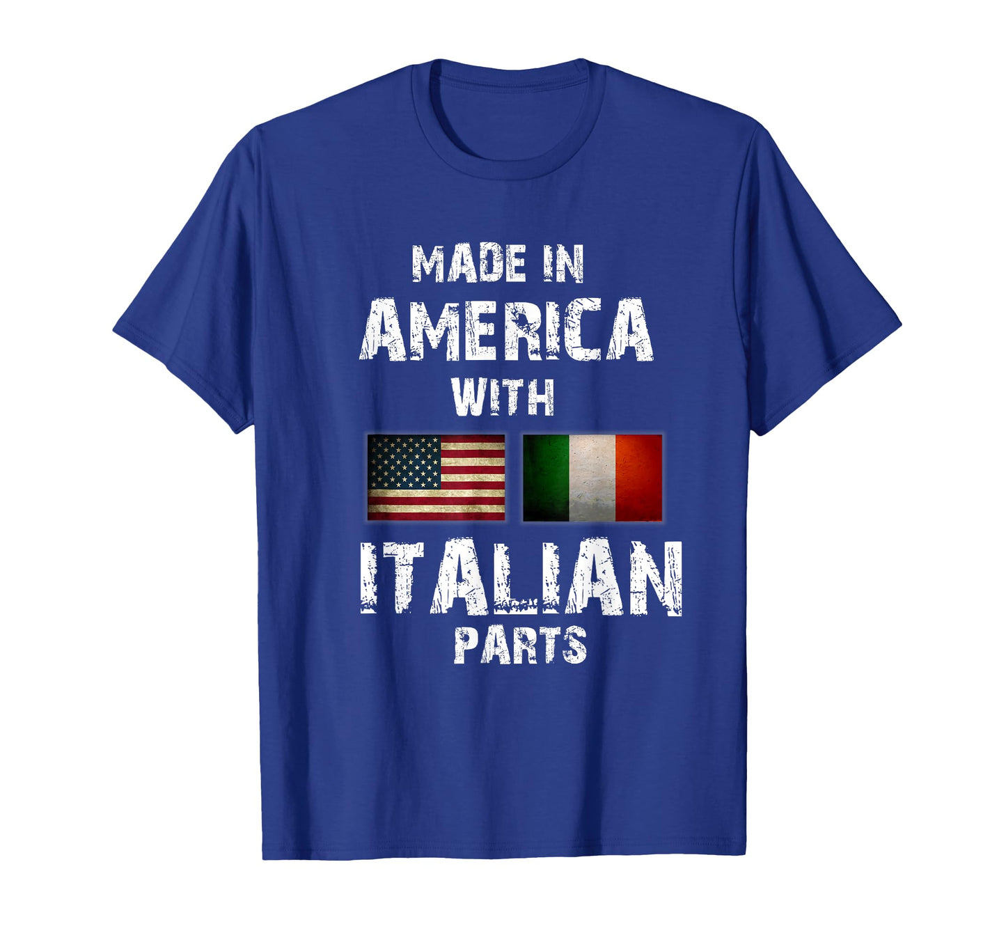Made in America with Italian Parts Funny Gift Italy Flag T-Shirt