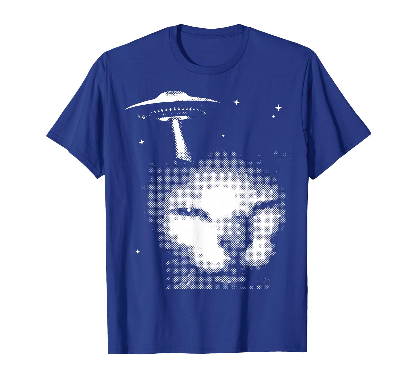 Alien Cat Meme UFO Vintage Graphic Tee Y2K Funny Silly Cat T-Shirt