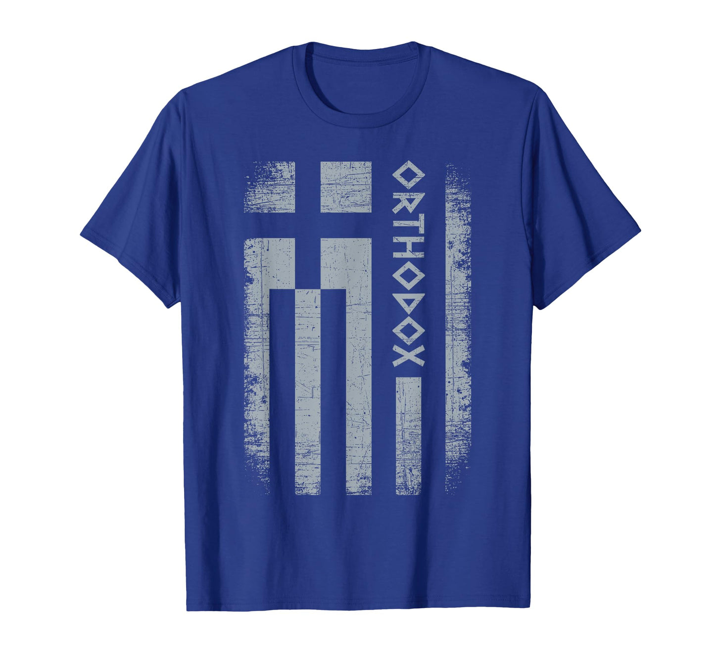 Greek Orthodox Church Retro Vintage Greece Flag Orthodox T-Shirt