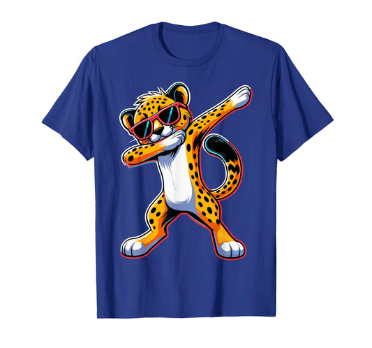Dabbing Cheetah Sunglasses Animal Cheetahs T-Shirt